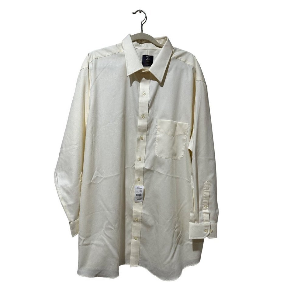 GS cool & dry classic fit button down dress shirt size 19- 35/36 NWT
